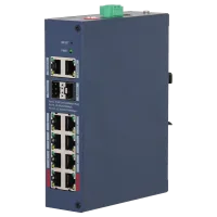 Комутатор 12 портів керований Dahua DH-CHS4212-8GT-110 PoE
