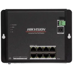Комутатор 8 портів керований Hikvision DS-3T1510P-SI-FLT/No Power unit (без блока живлення)