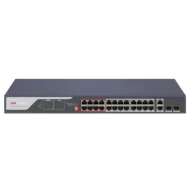 Комутатор 28 портів некерований Hikvision DS-3E0326P-E(C) PoE