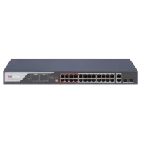 Комутатор 28 портів некерований Hikvision DS-3E0326P-E(C) PoE