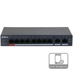 Комутатор 10 портів керований Dahua DH-CS4010-8ET-110 PoE