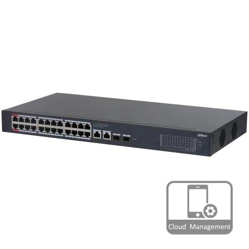 Комутатор 26 портів керований Dahua DH-CS4228-24GT-240 PoE
