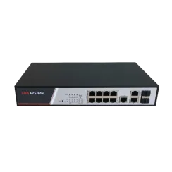Комутатор 8 портів керований Hikvision DS-3E2310P PoE
