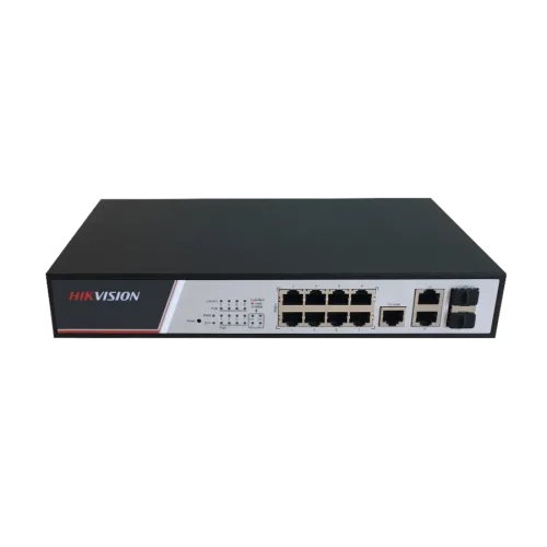 Комутатор 8 портів керований Hikvision DS-3E2310P PoE
