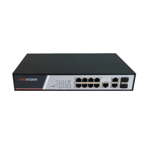 Комутатор 8 портів керований Hikvision DS-3E2310P PoE