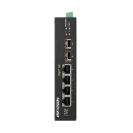Комутатор 4 порти некерований Hikvision DS-3T0506HP-E/HS POE