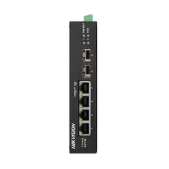 Комутатор 4 порти некерований Hikvision DS-3T0506HP-E/HS POE