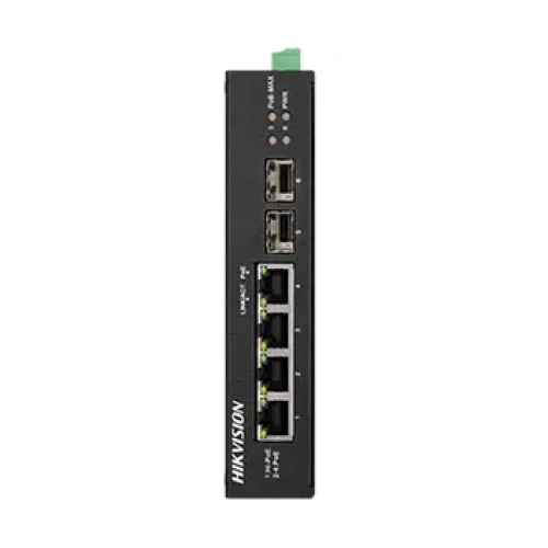Комутатор 4 порти некерований Hikvision DS-3T0506HP-E/HS POE