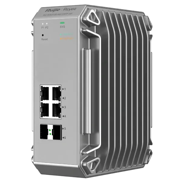 Комутатор 6 портів керований Ruijie RG-NIS3100-4GT2SFP-HP IP40