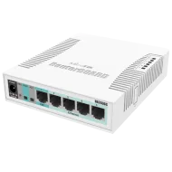 Комутатор 5 портів керований MikroTik RB260GS (CSS106-5G-1S)