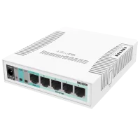 Комутатор 5 портів керований MikroTik RB260GS (CSS106-5G-1S)