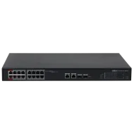 Комутатор 18 портів керований Dahua DH-S4101-16ET2GF-240-C PoE