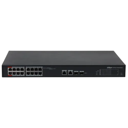 Комутатор 18 портів керований Dahua DH-S4101-16ET2GF-240-C PoE