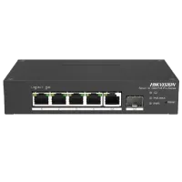 Комутатор 6 портів керований Hikvision DS-3T1306P-SI/HS PoE