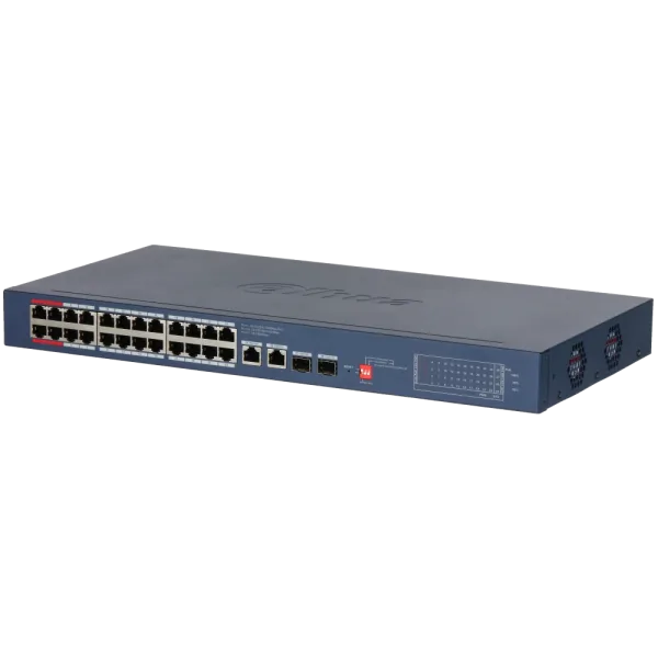 Комутатор Dahua DH-CS4228-24GT-375 PoE 26 портів керований