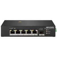 Комутатор 4 порти некерований Hikvision DS-3T0306HP без БЖ
