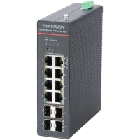 Комутатор 8 портів керований Hikvision DS-3T1512HP-SI-8P4FKIT(240W)