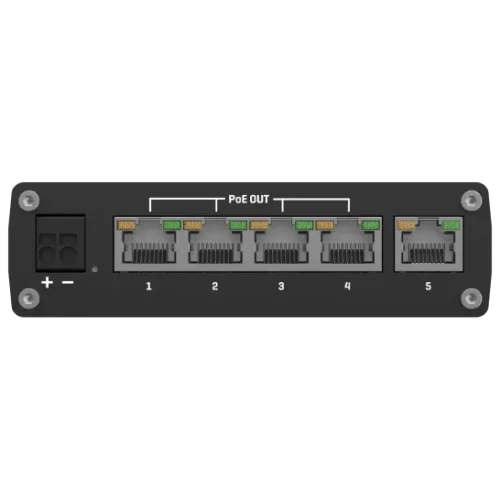 Комутатор 5 портів некерований Teltonika TSW101 POE+ для використання в транспорті