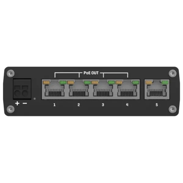 Комутатор 5 портів некерований Teltonika TSW101 POE+ для використання в транспорті