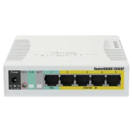 Комутатор 5 портів керований MikroTik RB260GSP (CSS106-1G-4P-1S) PoE
