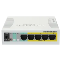 Комутатор 5 портів керований MikroTik RB260GSP (CSS106-1G-4P-1S) PoE