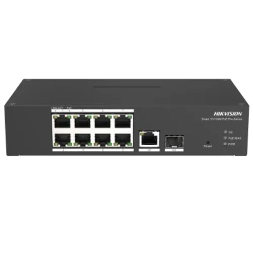 Комутатор 10 портів керований Hikvision DS-3T1310P-SI/HS PoE