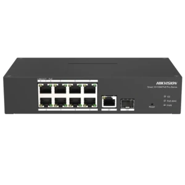 Комутатор 10 портів керований Hikvision DS-3T1310P-SI/HS PoE