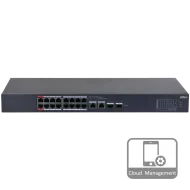 Комутатор 18 портів керований Dahua DH-CS4218-16ET-135 PoE
