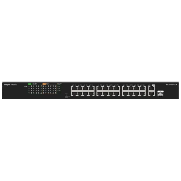Комутатор 26 портів некерований Ruijie Reyee RG-ES126FGS-P PoE