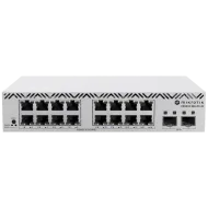 Комутатор 16 портів керований MikroTik CSS318-16G-2S+IN