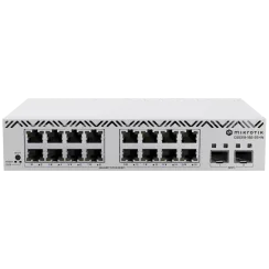Комутатор 16 портів керований MikroTik CSS318-16G-2S+IN