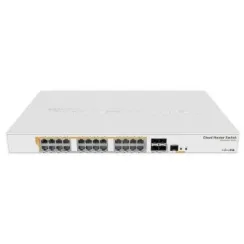 Комутатор 24 порти керований MikroTik CRS328-24P-4S+RM PoE