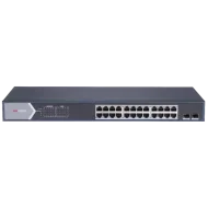 Комутатор 24 порти керований Hikvision DS-3E1526P-SI PoE