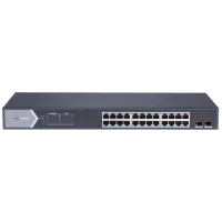 Комутатор 24 порти керований Hikvision DS-3E1526P-SI PoE