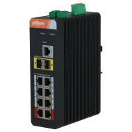 Комутатор 10 портів керований Dahua DH-IS4210-8GT-120 PoE