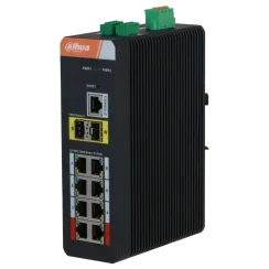Комутатор 10 портів керований Dahua DH-IS4210-8GT-120 PoE