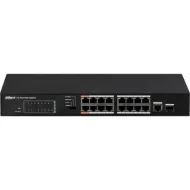 16-портовий некерований POE комутатор DH-PFS3117-16ET-135