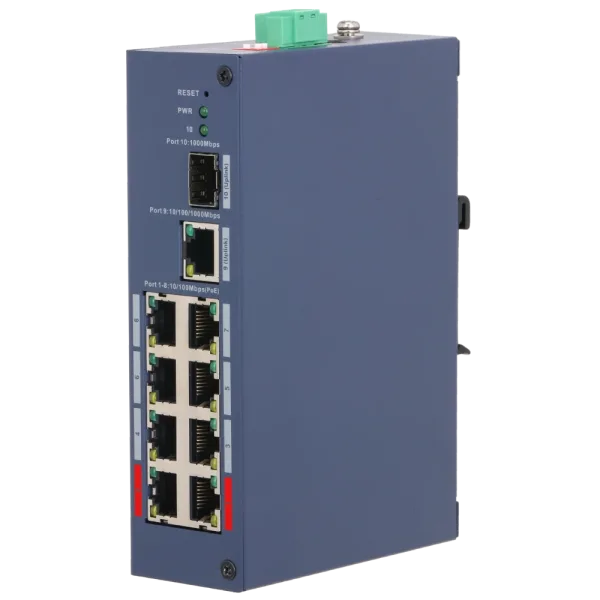 Комутатор 10 портів керований Dahua DH-CHS4110-8ET-110 PoE