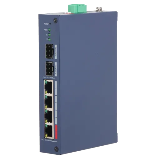 Комутатор 6 портів керований Dahua DH-CHS4206-4ET-90 PoE