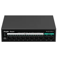 Комутатор 10 портів некерований Ruijie Reyee RG-ES110FG-P PoE