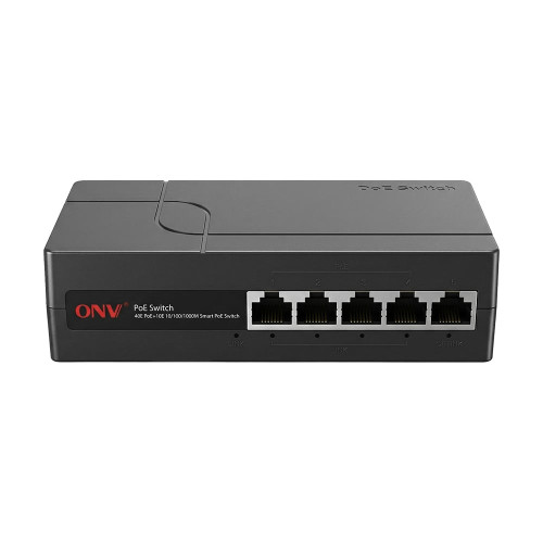 PoE-комутатор некерований 5-портовий ONV ONV-H3054PEBS 4 портами PoE