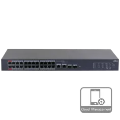 Комутатор 28 портів керований Dahua DH-CS4226-24ET-375 PoE