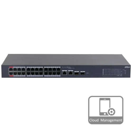 Комутатор 28 портів керований Dahua DH-CS4226-24ET-375 PoE