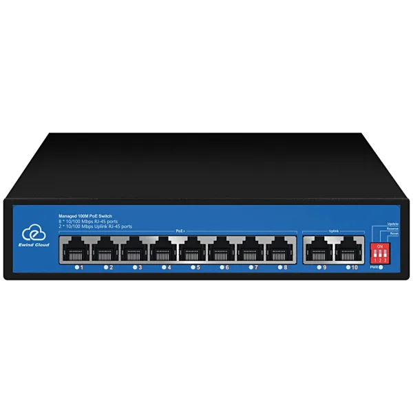 Комутатор 10 портів некерований Ewind EW-ES2010CF-AP PoE