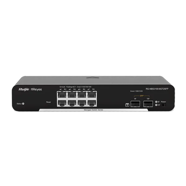 Комутатор 8 портів керований Ruijie RG-NBS3100-8GT2SFP L2