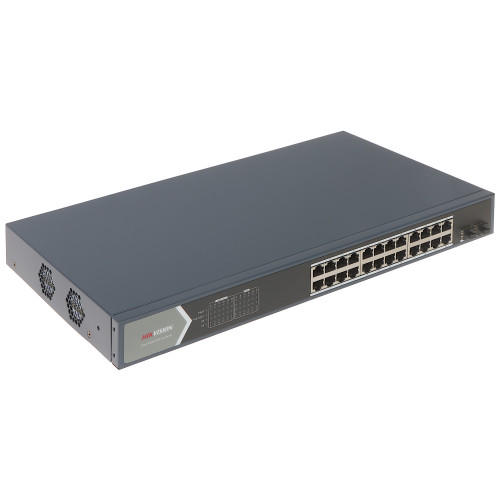 Комутатор 24 порти керований Hikvision DS-3E1526P-SI-24P2F