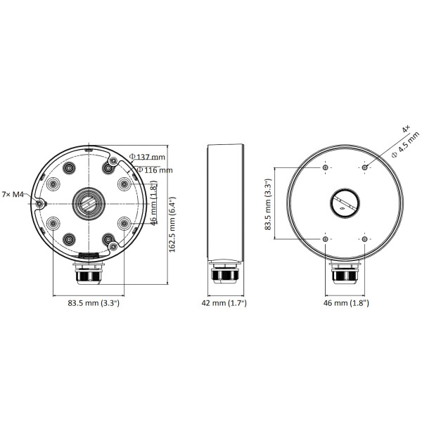 Кронштейн Hikvision DS-1280ZJ-DM21(Black)