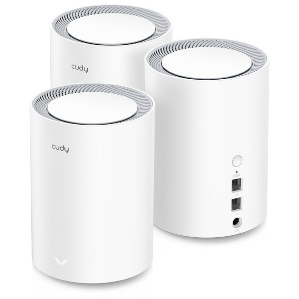 Маршрутизатор WiFi Mesh-система WiFi 6 Cudy M1800 (3-Pack) 3 штуки дводіапазонні гігабітні AX1800