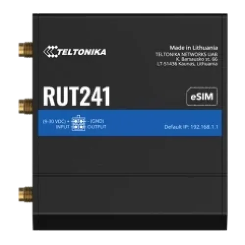 Промисловий стільниковий маршрутизатор Teltonika RUT241 з 4G LTE, Wi-Fi, eSIM