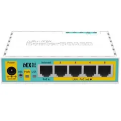 Маршрутизатор MikroTik hEX PoE lite (RB750UPr2) 5-портовий